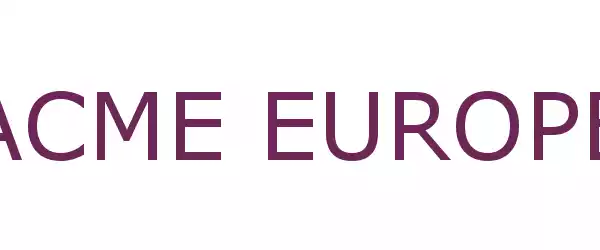 Producent ACME Europe