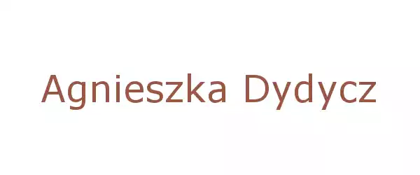 Producent Agnieszka Dydycz