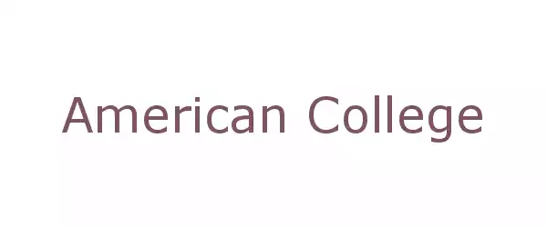Producent American College
