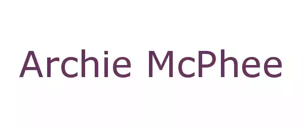 Producent Archie McPhee