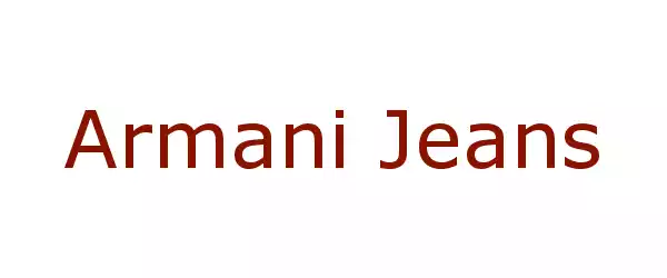 Producent Armani jeans