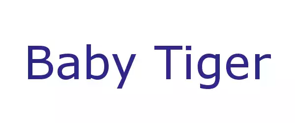 Producent Baby Tiger