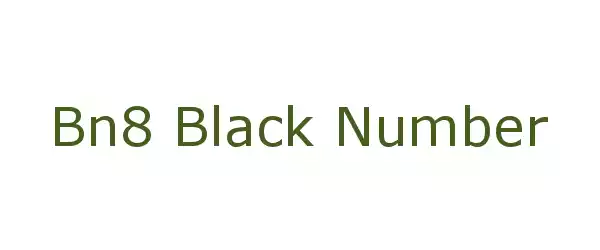 Producent Bn8 Black Number