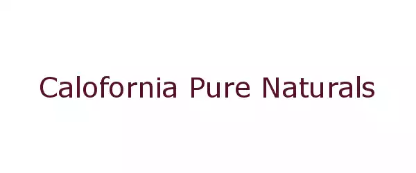 Producent Calofornia Pure Naturals