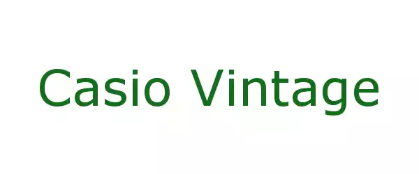 Producent Casio Vintage