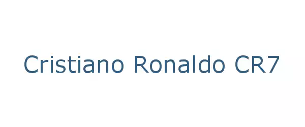 Producent Cristiano Ronaldo CR7