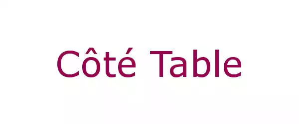 Producent Côté Table