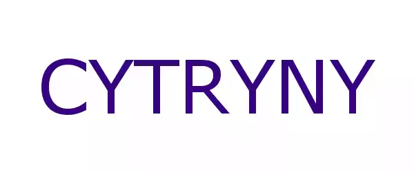 Producent CYTRYNY