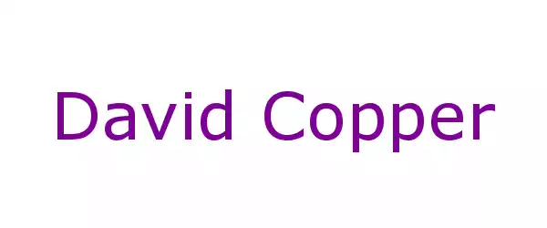 Producent David Copper