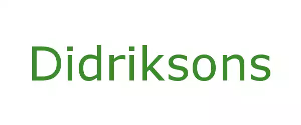 Producent Didriksons