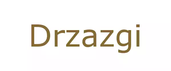 Producent Drzazgi