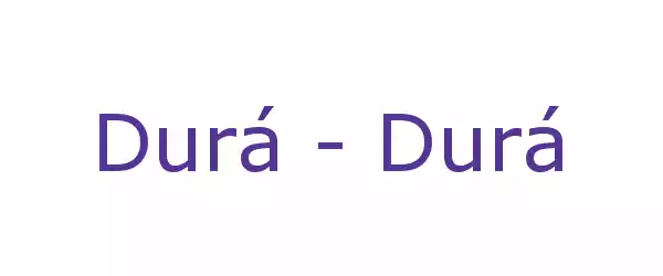 Producent Durá - Durá