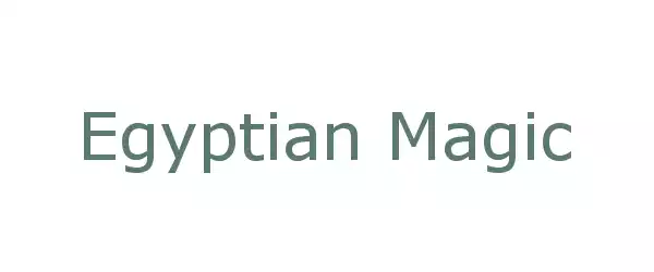 Producent Egyptian Magic