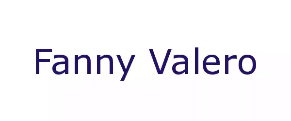 Producent Fanny Valero