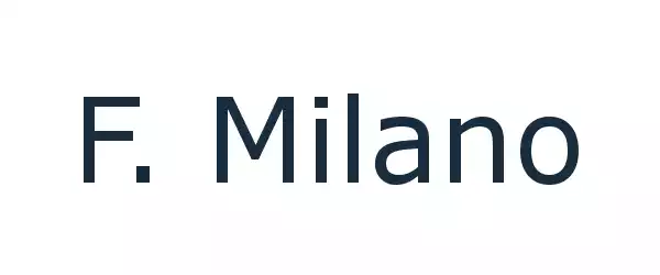 Producent F. Milano