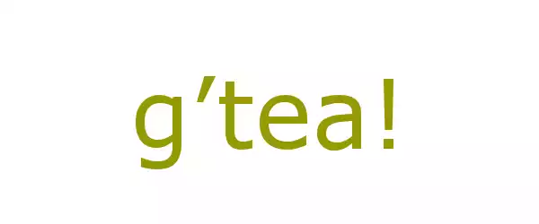 Producent g’tea!