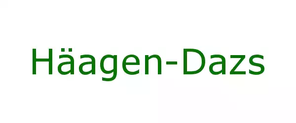 Producent Häagen-Dazs