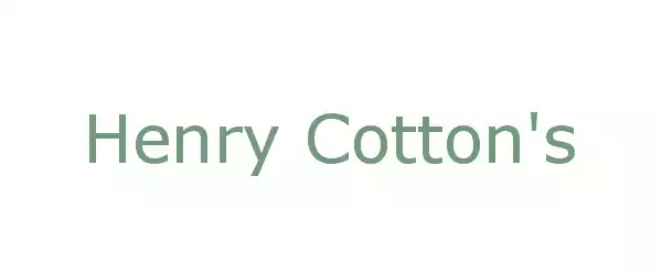 Producent Henry Cotton's