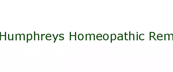 Producent Humphreys Homeopathic Remedies