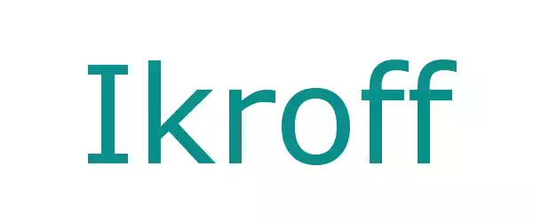 Producent Ikroff