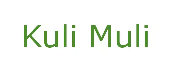 Producent Kuli Muli