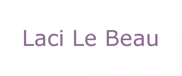 Producent Laci Le Beau