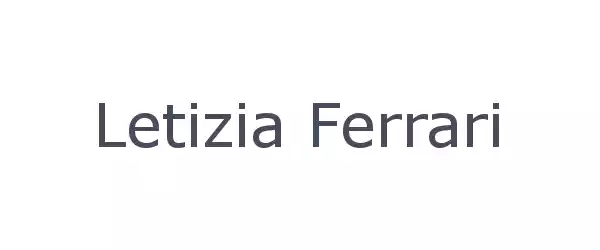Producent Letizia Ferrari