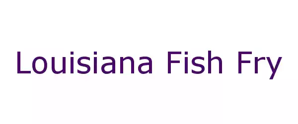 Producent Louisiana Fish Fry