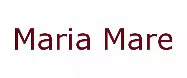 Producent Maria Mare