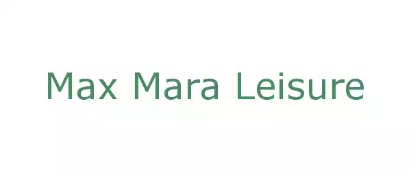 Producent Max Mara Leisure