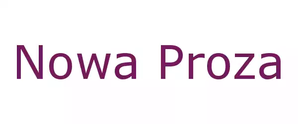 Producent Nowa Proza