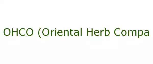 Producent OHCO (Oriental Herb Company)
