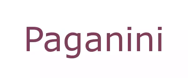 Producent Paganini