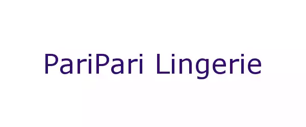 Producent PariPari Lingerie