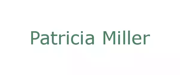 Producent Patricia Miller