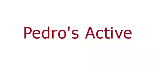 Producent Pedro's Active