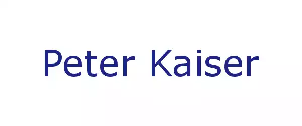Producent Peter Kaiser