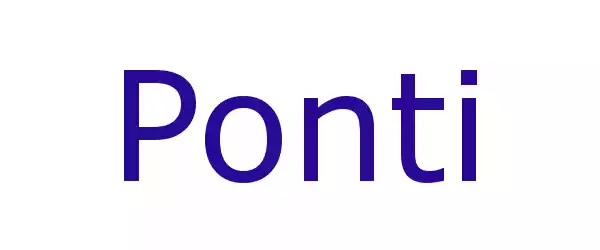 Producent Ponti