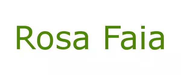 Producent Rosa Faia