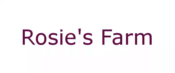 Producent Rosie's Farm