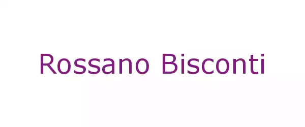 Producent Rossano Bisconti