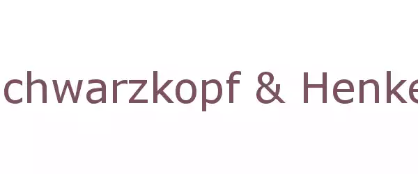 Producent Schwarzkopf & Henkel