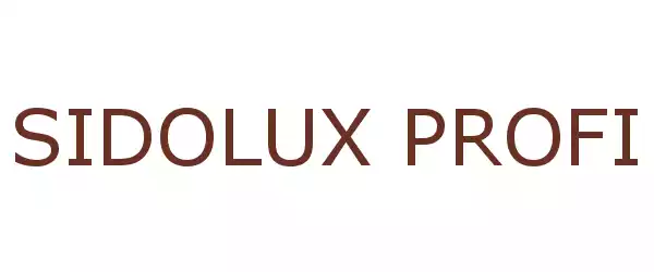 Producent SIDOLUX PROFI