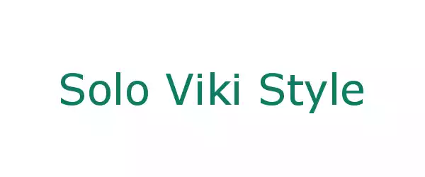 Producent Solo Viki Style