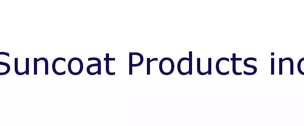 Producent Suncoat Products inc