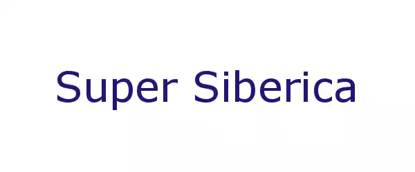 Producent Super Siberica