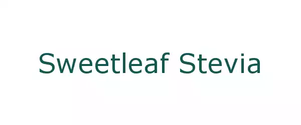Producent Sweetleaf Stevia