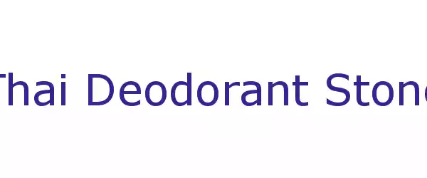 Producent Thai Deodorant Stone