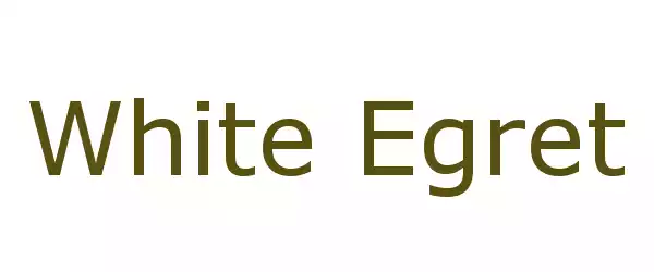Producent White Egret