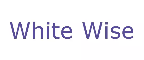 Producent White Wise